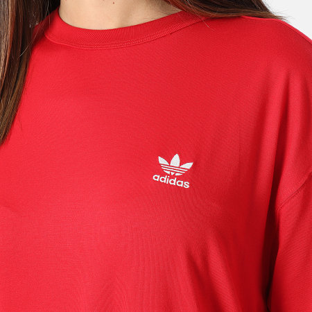 Adidas Originals - Tee Shirt Femme Trefoil IR8069 Rouge