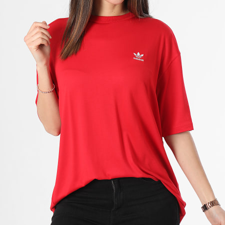 Adidas Originals - Maglietta Trefoil da donna IR8069 Rosso