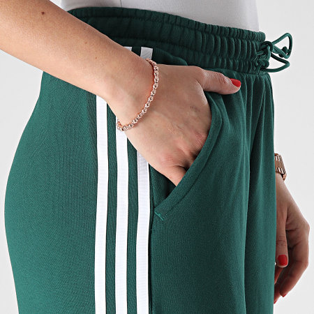 Adidas Originals - Pantalon Jogging A Bandes Femme IR8090 Vert Foncé