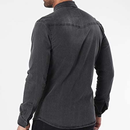 Armita - Camicia di jeans a maniche lunghe JCH908 Grigio