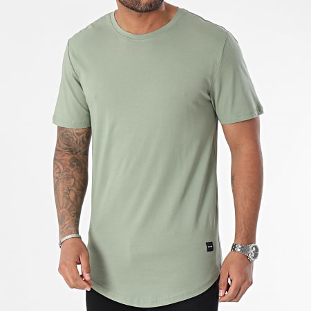 Only And Sons - Camiseta oversize Matt Longy verde caqui