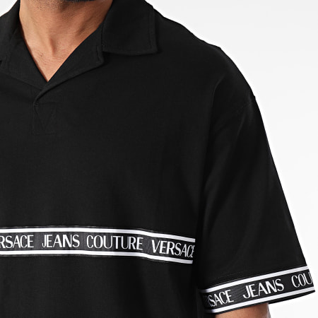 Versace Jeans Couture - Polo Manches Courtes Oversize Large 76GAGC05-CJ01C Noir