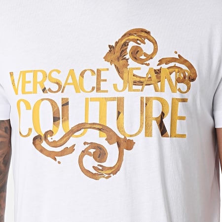 Versace Jeans Couture - 76GAHG00-CJ00G Maglietta rinascimentale bianca