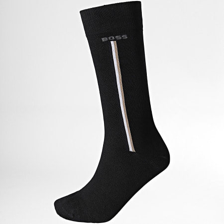 BOSS - Lote de 2 pares de calcetines RS Iconic 50478336 Negro