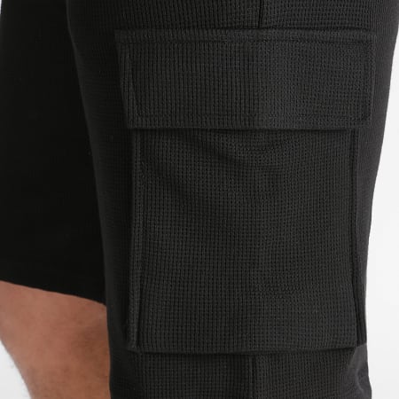 LBO - Pantalones cortos tipo cargo con textura de gofre 3275 Negro