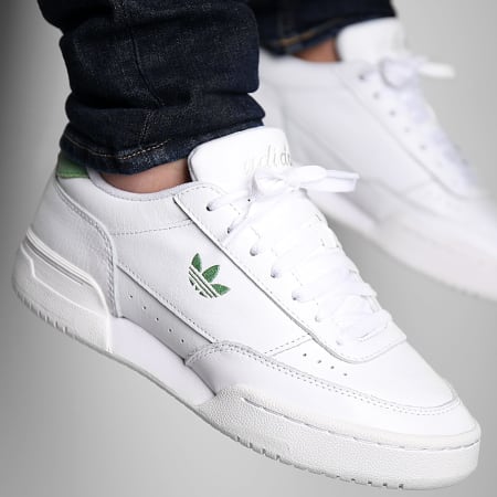 Adidas Originals - Baskets Court Super IE8082 Footwear White Preloved Green Off White