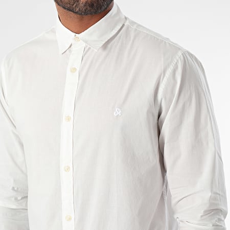 Jack And Jones - Chemise Manches Longues Paulos Blanc