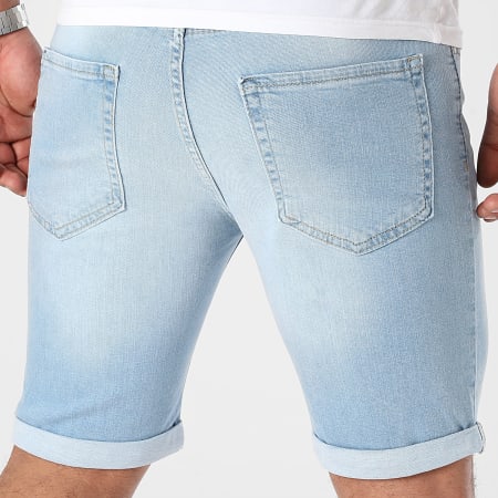 LBO - Pantaloncini di jeans con lavaggio blu 3109