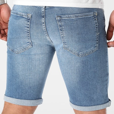 LBO - 3110 Pantaloncini di jeans in denim Blu Medio