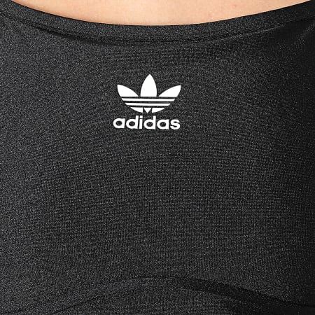 Adidas Originals - Camiseta de tirantes 3 Stripes Crop Bandeau Mujer IU2415 Negro
