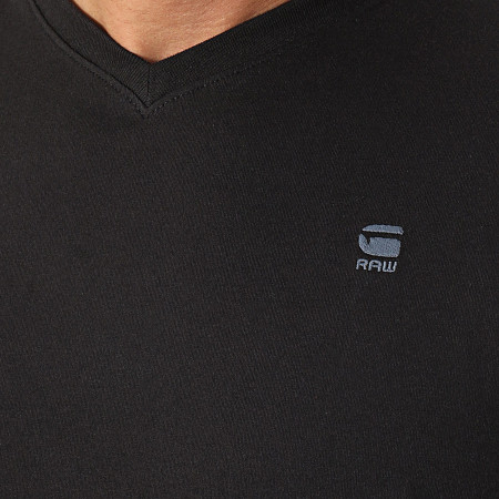 G-Star - Camiseta cuello pico D16412-336 Negro