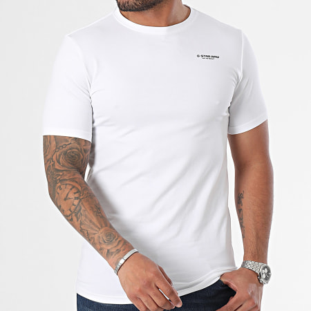 G-Star - Tee Shirt D19070-C723 Blanc