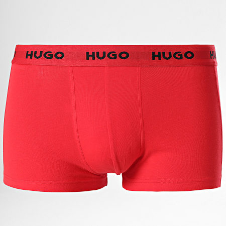 HUGO - Lot De 3 Boxers 50469766 Noir Rouge Taupe