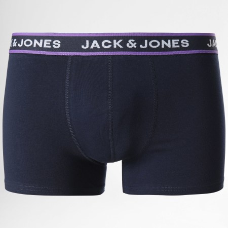 Jack And Jones - Lot De 10 Boxers Lime Bleu Marine