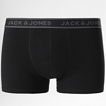 Jack And Jones - Set di 5 boxer neri grigi Speed