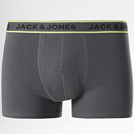 Jack And Jones - Set di 5 boxer neri grigi Speed