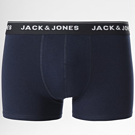 Jack And Jones - Lot De 5 Boxers Reece Floral Bleu Marine