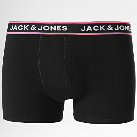 Jack And Jones - Lot De 12 Boxers Pink Flower Noir Floral