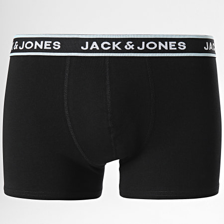 Jack And Jones - Confezione da 12 boxer neri a fiori rosa