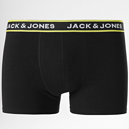 Jack And Jones - Confezione da 12 boxer neri a fiori rosa