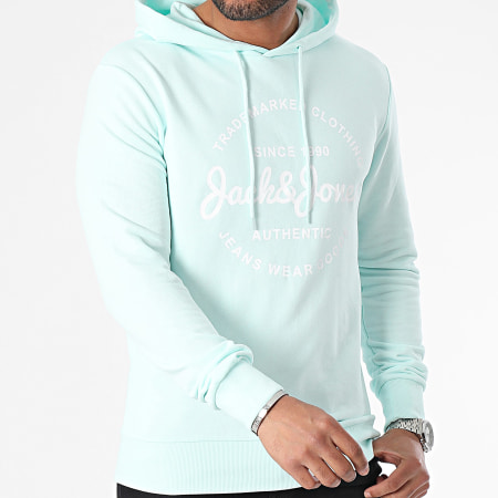 Jack And Jones - Sweat Capuche Forest Turquoise Clair