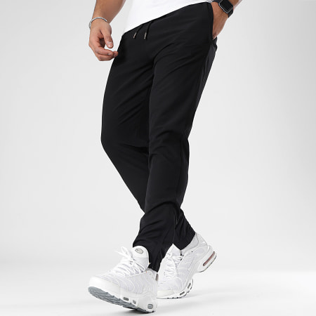LBO - Lote de 2 pantalones Jogging texturizados 0293 0292 Negro Gris claro
