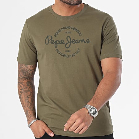 Pepe Jeans - Tee Shirt Craigton PM509230 Vert Kaki