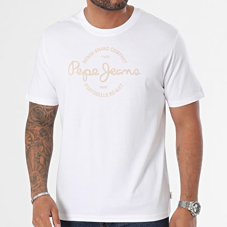 Pepe Jeans - Camiseta Craigton PM509230 Blanca