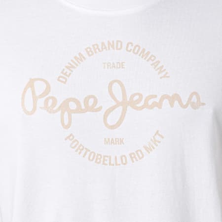 Pepe Jeans - Tee Shirt Craigton PM509230 Blanc