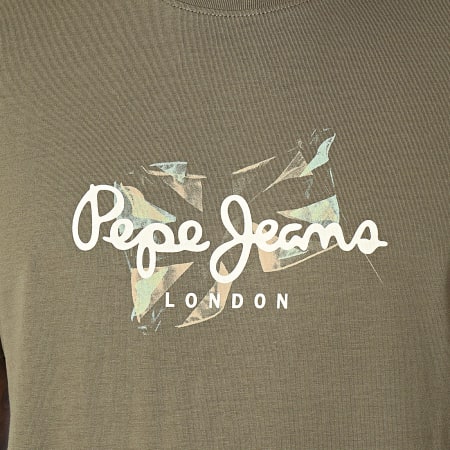 Pepe Jeans - Tee Shirt Count PM509208 Vert Kaki