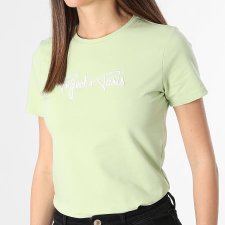 Project X Paris - Camiseta mujer F221121 Verde claro