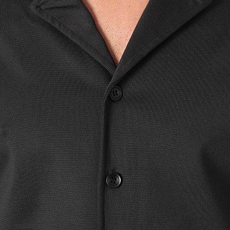 Zayne Paris  - Set camicia nera a maniche corte e pantaloncini da jogging