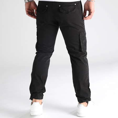 LBO - Set di 2 pantaloni cargo con cintura 0441 0443 nero grigio antracite