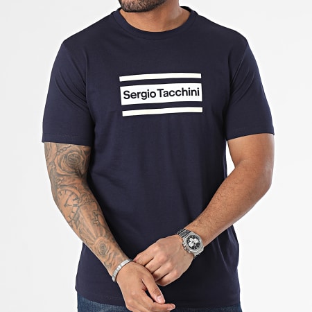 Sergio Tacchini - Tee Shirt Lared 40527 Bleu Marine
