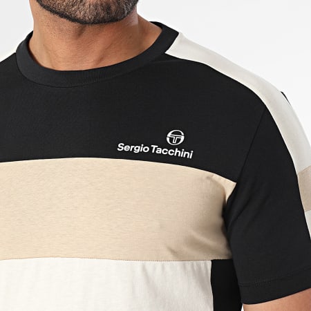Sergio Tacchini - Libera Camiseta 40547 Negro Beige Camel