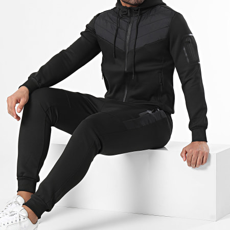 Zayne Paris  - Set giacca con cappuccio e pantaloni da jogging neri