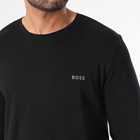 BOSS - Tee Shirt Manches Longues Mix And Match 50515390 Noir