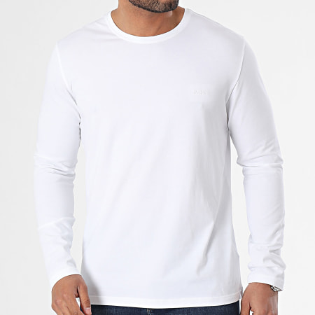 BOSS - Tee Shirt Manches Longues Mix And Match 50515390 Blanc