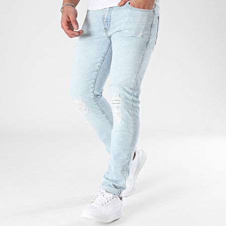 Only And Sons - Jeans Slim Loom con lavaggio blu