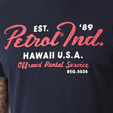 Petrol Industries - M-1040-TSR601 Camiseta azul marino