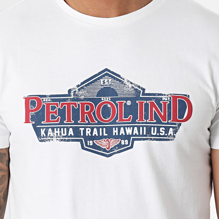 Petrol Industries - Camiseta M-1040-TSR602 Blanca