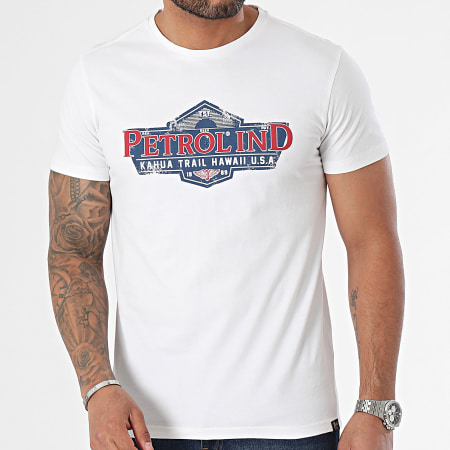 Petrol Industries - Camiseta M-1040-TSR602 Blanca