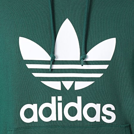 Adidas Originals - Sweat Capuche Trefoil IM9407 Vert Foncé