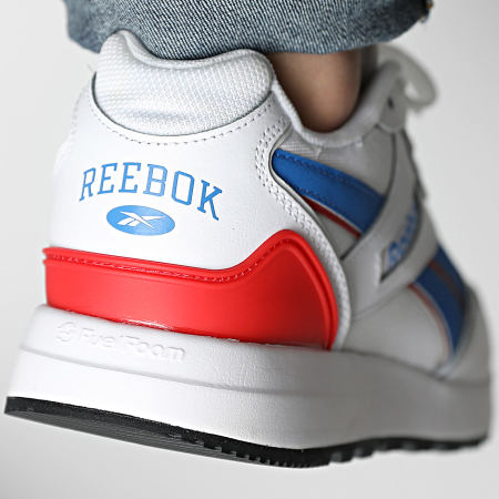 Reebok - Reebok GL1000 Sneakers 100074214 Calzature Bianco Gentile Blu Vettore Rosso