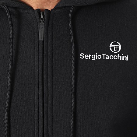 Sergio Tacchini - Bold Felpa con cappuccio e zip 40523 Nero