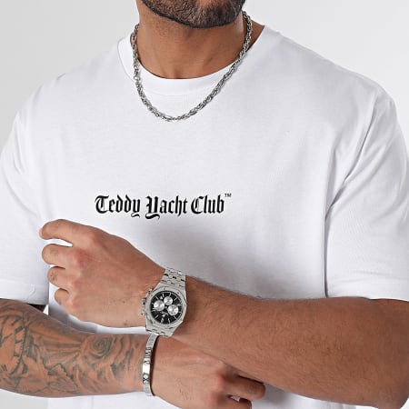 Teddy Yacht Club - Camiseta Oversize Large Art Series Dripping Blanco y negro