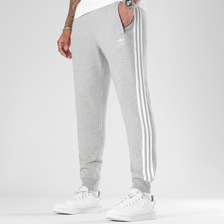 Adidas Originals - Pantalón de chándal 3 rayas IM9318 Gris jaspeado