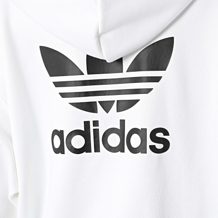 Adidas Originals - Sweat Capuche Femme Trefoil IP0586 Blanc