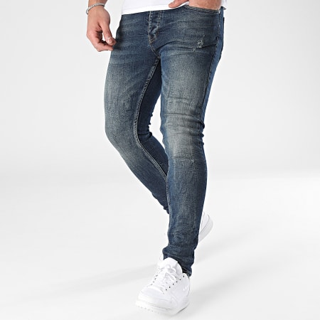 Black Industry - Jeans skinny in denim blu