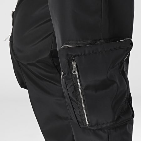 Ikao - Pantalon Cargo Flare Noir